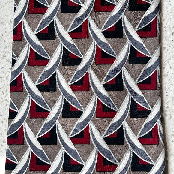 Oscar De La Renta Couture Collection Silk Necktie 4" Wide 58.5" Long Made In USA - Picture 2 of 8